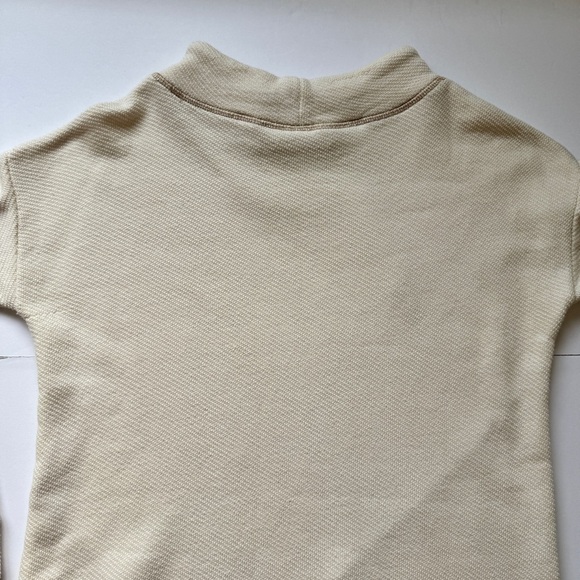 Soft Surroundings Danika Top Pullover Tunic Cream Tan Sweater Drawstring Sz P M - Picture 14 of 16
